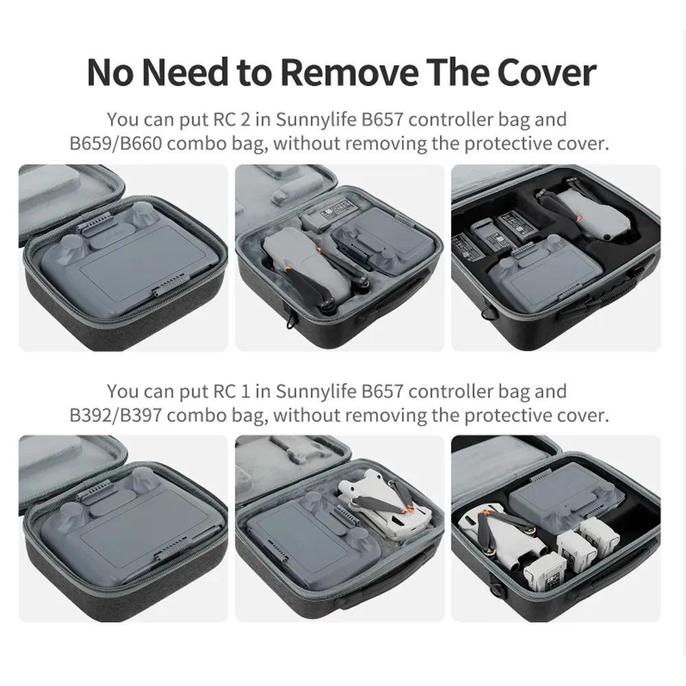 For DJI mini 4 Pro Accessories Remote Control with Screen RC 2 Hood Sub-plate Protective Cover RC 2/1 Protective Cover