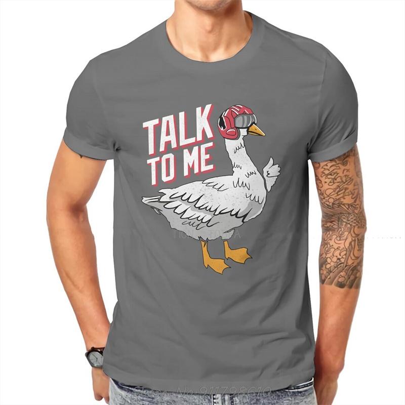 Top Gun Maverick Goose Film Originale Shirts Sprich mit mir Goose Personalisieren Herren T-Shirt Übergroße Baumwoll-Tops T-Shirts Fitness-T-Shirt