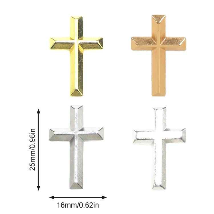 5 pezzi Spilla a croce versatile Distintivo religioso Accessorio cristiano Accessori per costume fatti a mano Regalo per cristiani