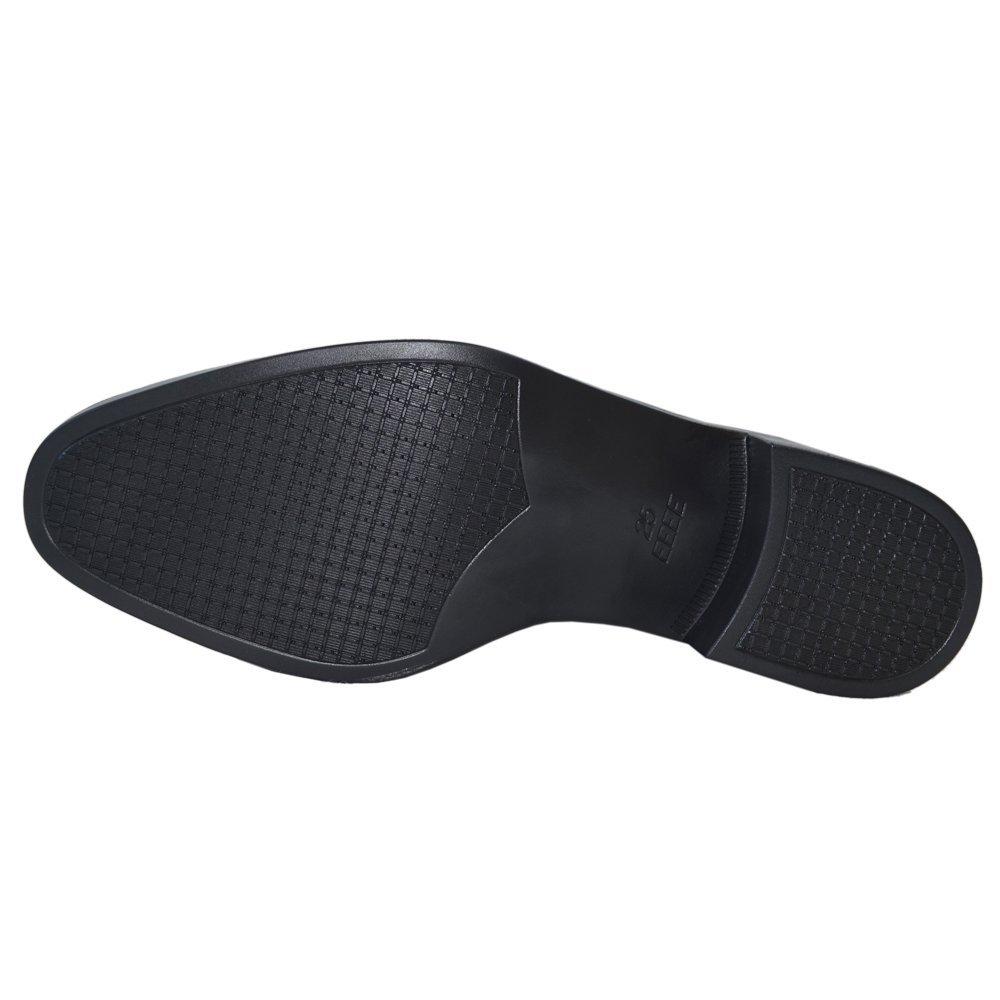 Pánské boty nazouvací, široké, z pravé kůže, lehké, rovné, s úzkou špičkou, Aust 176, černé, 27 cm [Kitajima Industry]