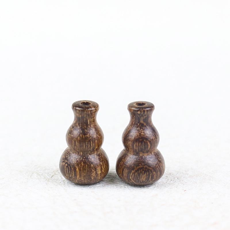 Golden Sandalwood Small Gourd Buddhist Beads 10x15MM - Wenwan DIY Accessories Pendant Disciple Beads Jewelry.