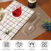 2 Pcs Creative Half Wine Glass Portable Half Round Wine Glass Vintage Tall Wine Glassware Clear Glasses for Birthday Anniversary