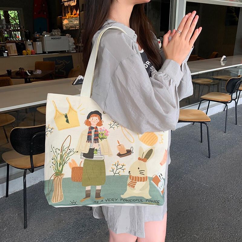 Набор сумок-холщовых сумок с иллюстрациями Fumide