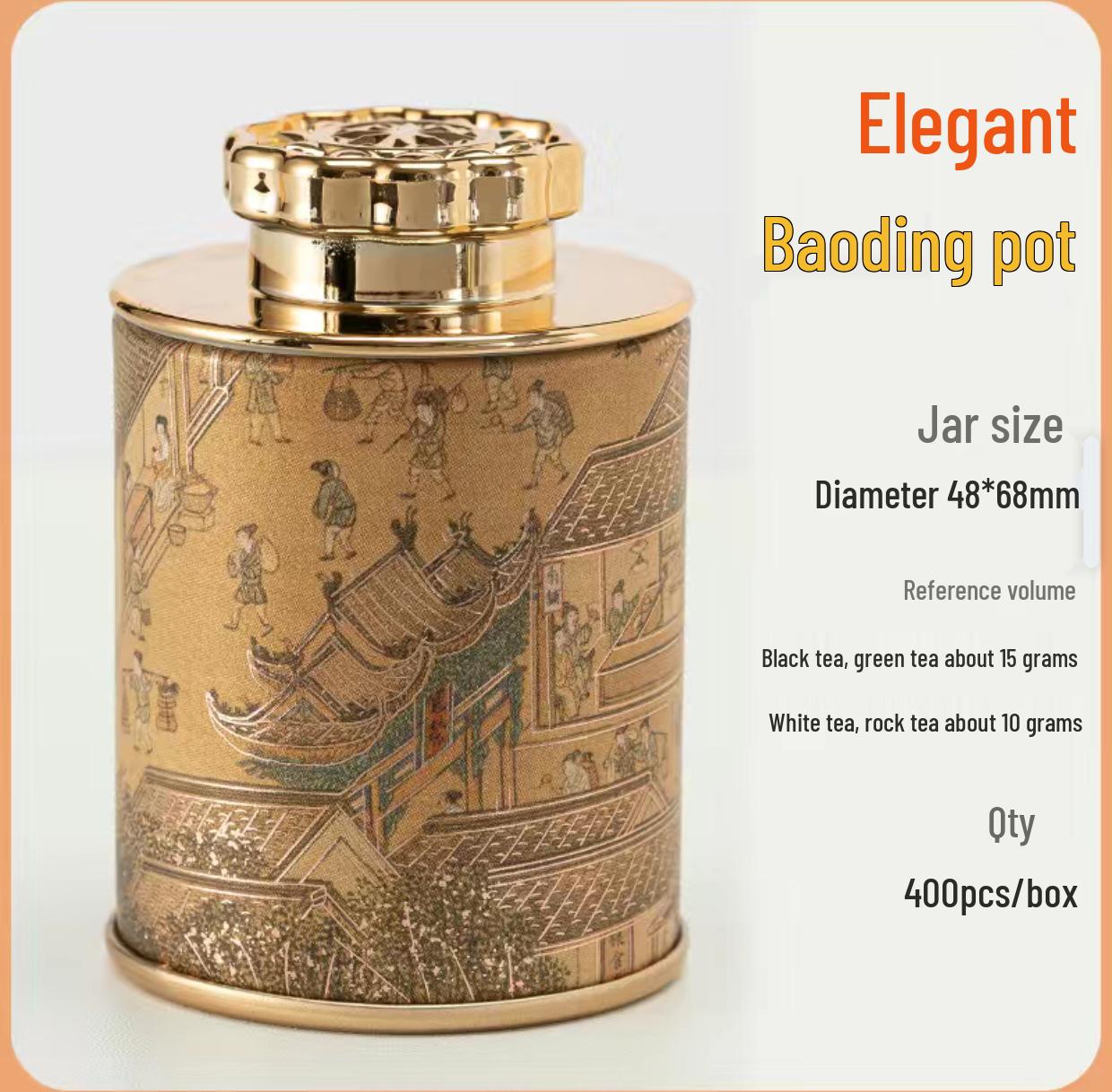 

Plum Blossom Lid Chinese Tea Can for Da Hong Pao and Tie Guan Yin – Small Universal Packaging Can