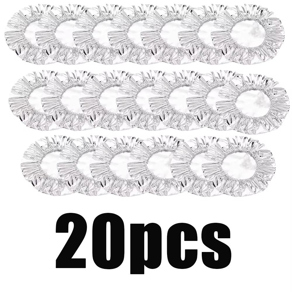 10-40PCS Repeatable Aluminum Foil Insulation Covers Eco-Friendly Kitchen Food Covers for Bowls & Dishes Storage for Kitchen