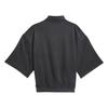 Adidas 2024 Collection Chapter 01 Solid Color Stand Collar Pullover Sweatshirt Unisex Tops Charcoal-Black IN7711