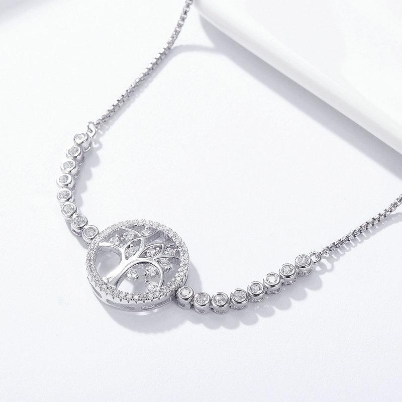 Silver Bracelet Women's Bracelet Tree of Life 925 Sterling Silver Trusky