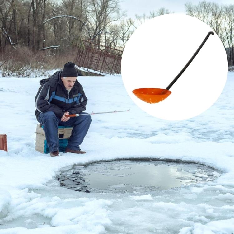 Anglers Tool Portable Scoops Winter for Easy Removing Slush Snow Ice Fishing Accessory Skimmer Scoops with Long Handle