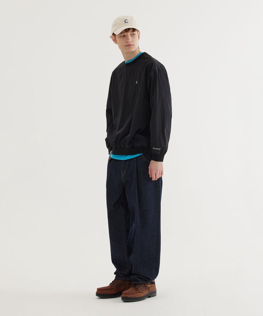 COVERNAT Woven Utility Sweatshirt Black