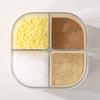 4 Compartment Seasoning Box Multifunctional Portable Dustproof Sealing Clear Spice Storage Container for Kitchen Supplies