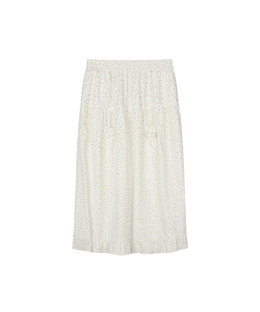 Guwolsibil Mini Pocket Frill Skirt White