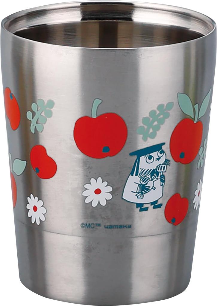 Moomin Stainless Steel Double-Sided Tumbler, Small (260ml) (Little My) Made In Japan (Body: China, Japanese Painting) Yamaka Shoten MM8102-864