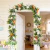 Paas kunstslinger met eieren Lente eucalyptus slinger Boerderij hangende paasslingers Decoratie voor voordeur keuken