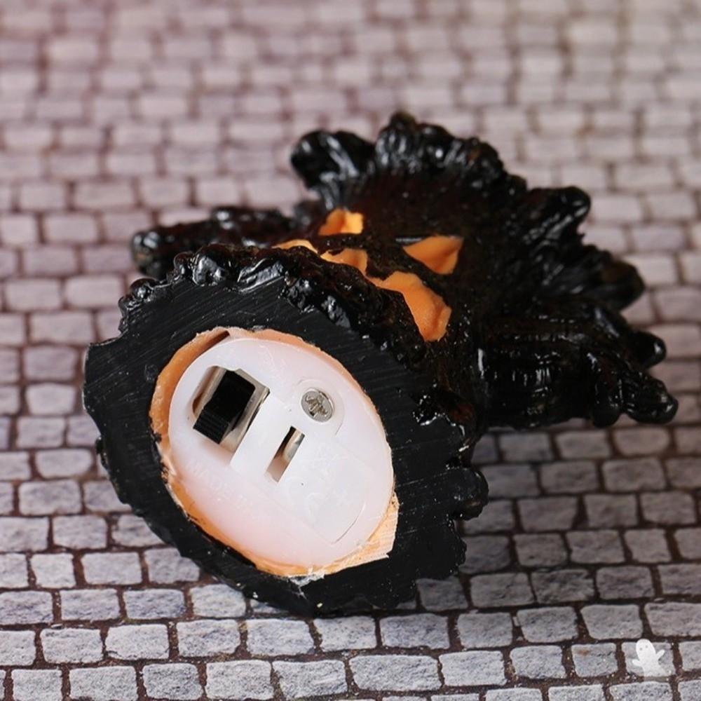 Glow Effect Scary Tree Stump Lamp Mini Tree Stump LED Ghost Decor Lights Window Holiday