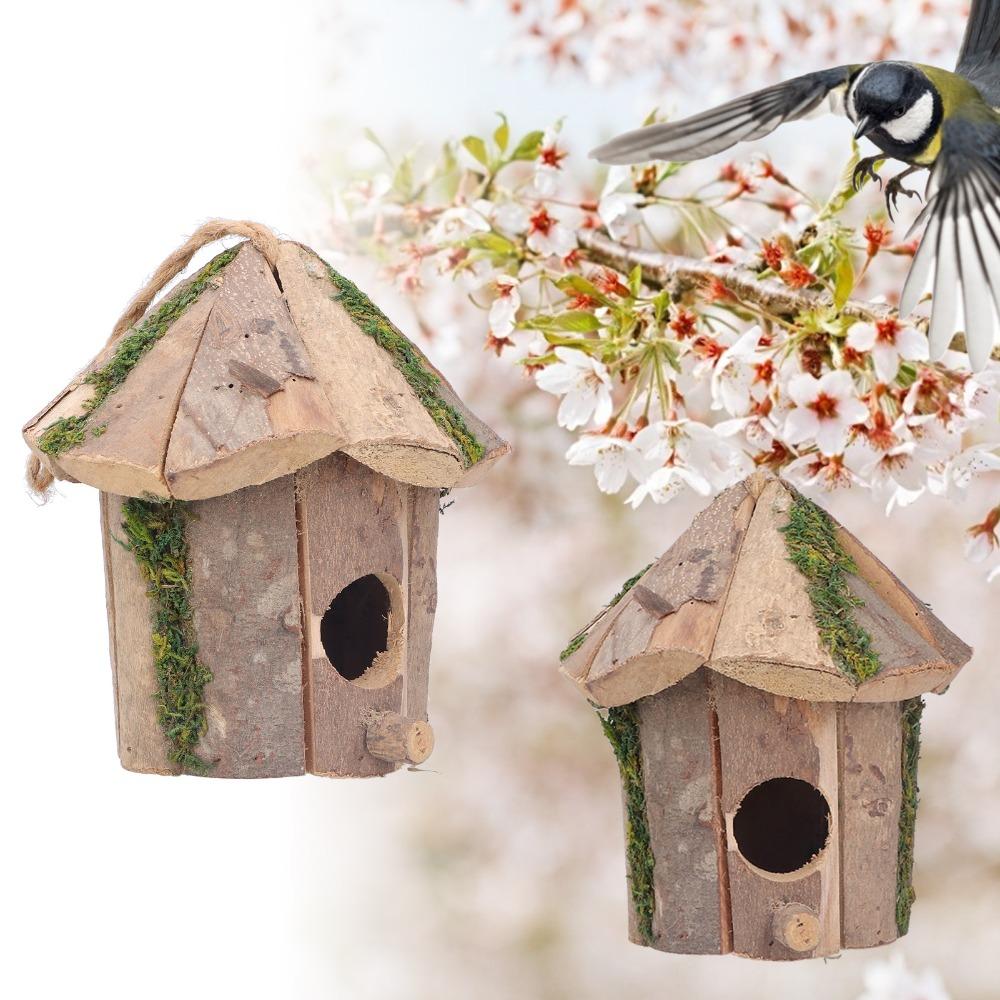 Wood Hanging Bird House Exquisite Design Garden Birdhouse Wooden Birdhouse Outdoor Garden