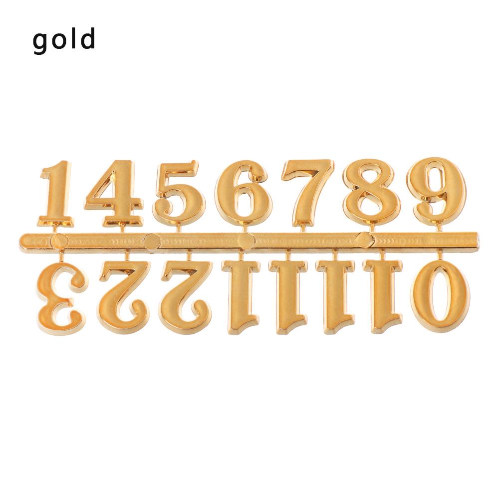 1Set Roman Numerals Quartz Clock Parts Arabic Number Clock Bell Accessories DIY Handmade Replacement Gadget Digital Repair Tools