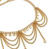 Women Waist Chain, Multi Layered with Coin Discs Pendant Belly Chains, Flexible Alloy Chain for Dance Skirts Beachwear