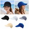 Elasticity Wide Brim Cap Oversized Brim Women Sun Hat Fashionable Visor Hat  Beach