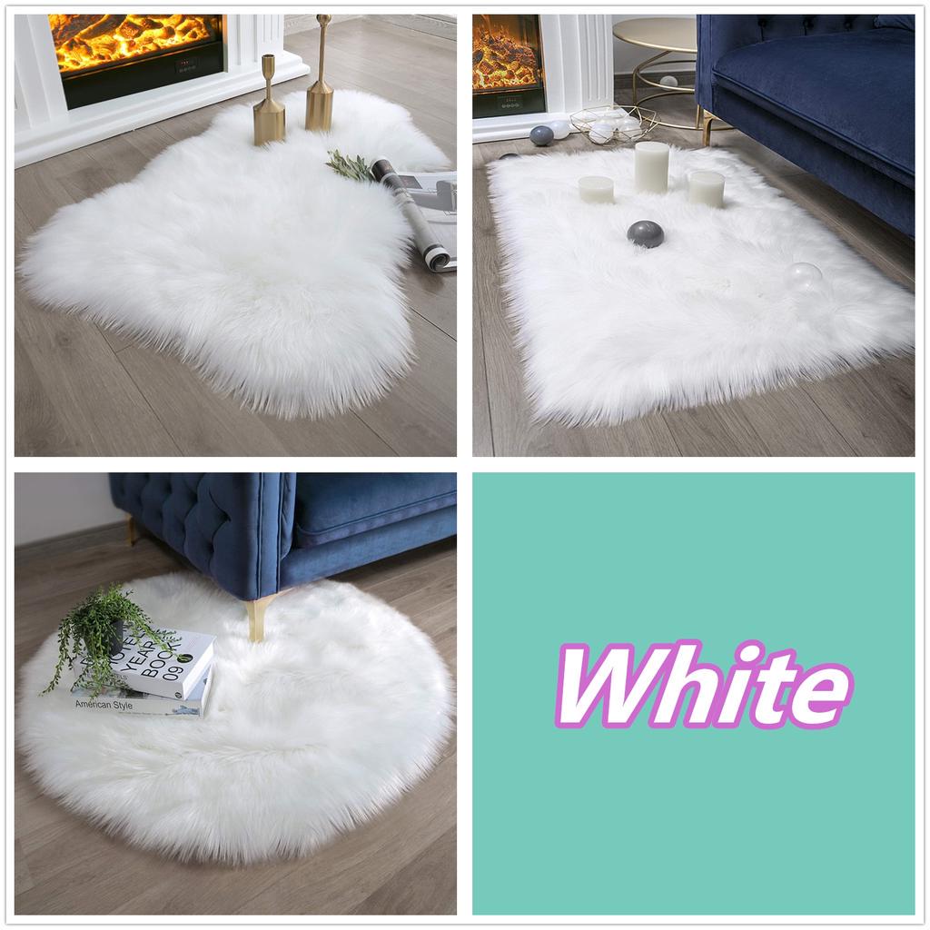 DAOXU Kunstfell Teppich - Super Weicher Plüschteppich Für Wohnzimmer & Schlafzimmer