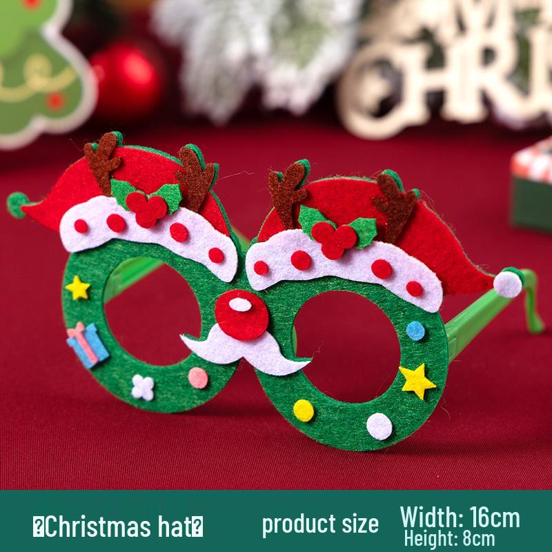 DIY Christmas Glasses Craft Kit for Kindergarten Parent-Child Activity