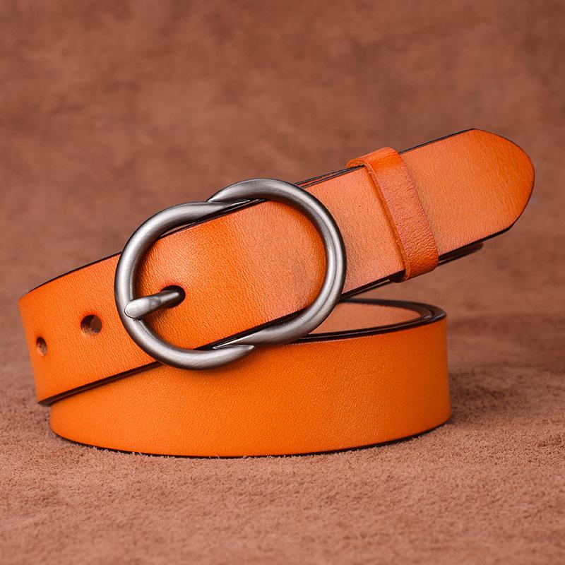 Cowhide Belt Ladies Belt Leather Decorative Casual Belt 100cm верблюд