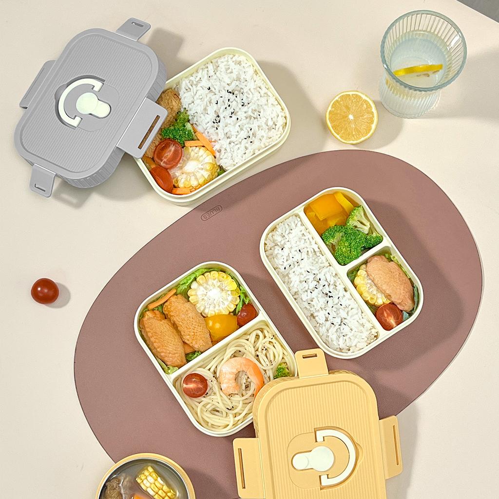 Reusable Plastic Bento Lunch Box For Kids Student With Compartment Portable Leak Proof Fruit Salad Food Container Microwave Safe