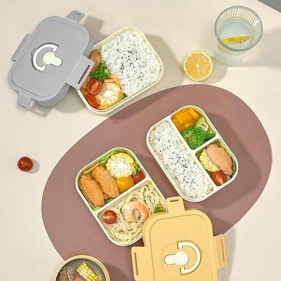 Wiederverwendbare Plastik Bento Lunchbox Für Kinder Schüler Mit Fächern Tragbar Auslaufsicher Obstsalat Lebensmittelbehälter Mikrowellengeeignet