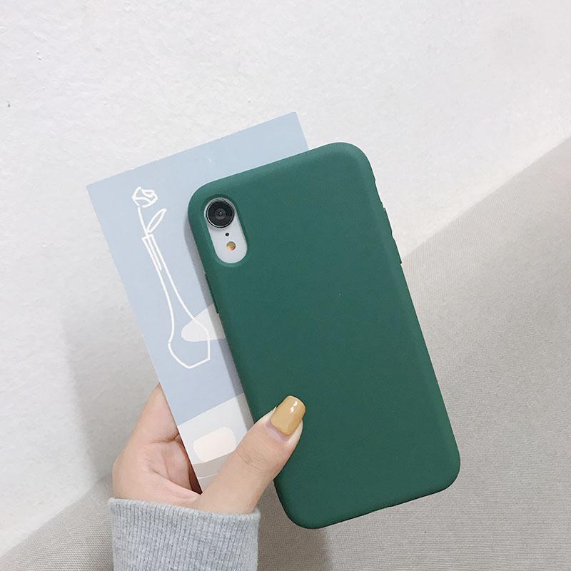 Flüssigsilikon-Handyhülle für iPhone XR X XS Max Luxuriöses Weiches Bonbonfarbenes Cover für iPhone XR XS X Max Hülle