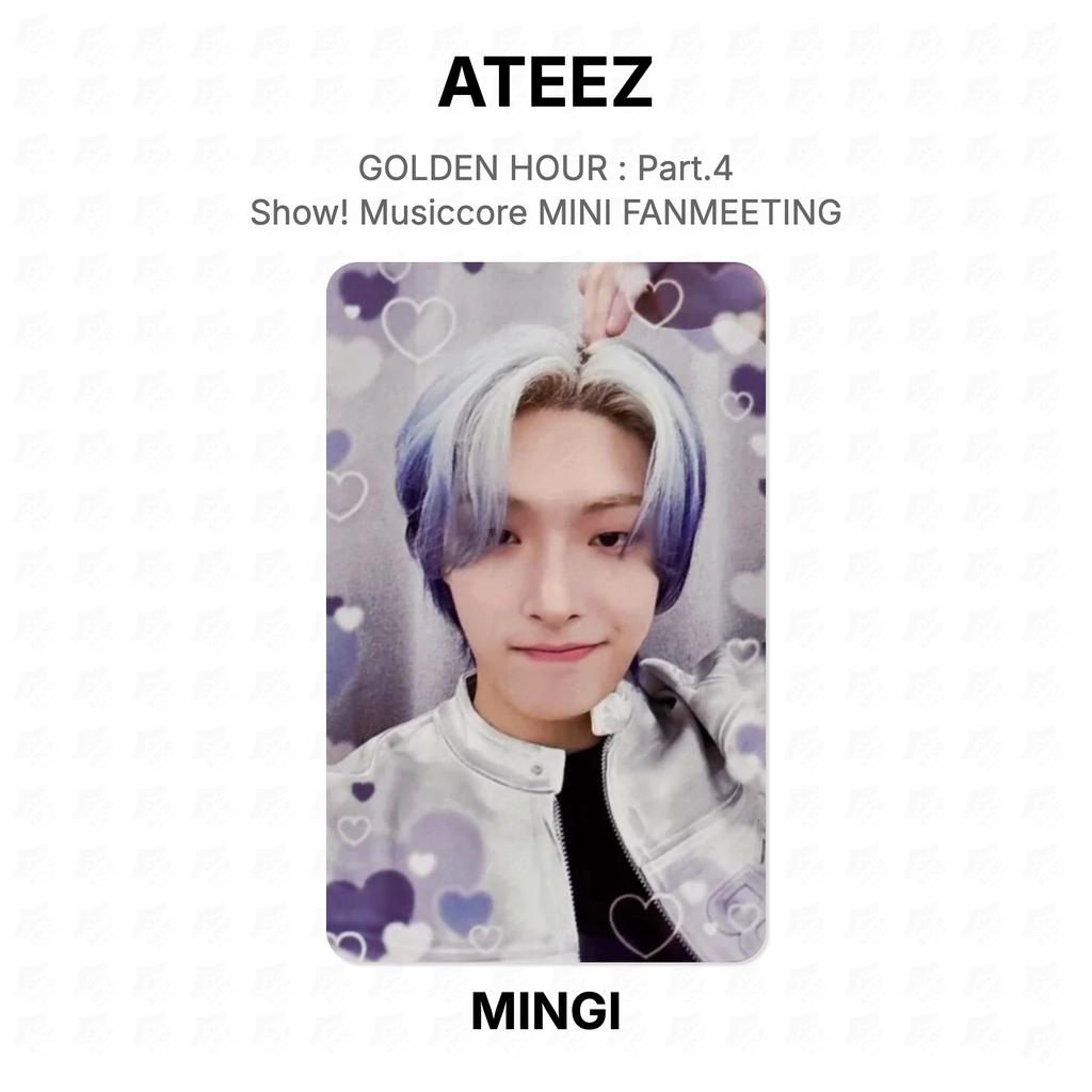 ATEEZ ORA D'ORO : Parte 4 Mostra! Musiccore MINI FANMEETING Fotocarta Ufficiale