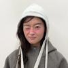 Fluffy Sequin Strap Hat [Light Gray]