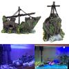 Resin Pirate Ship Decor Creative Chic Beautiful Wreck Ship Landscaping Ship Decoration Accessories for Waterscape Cave
