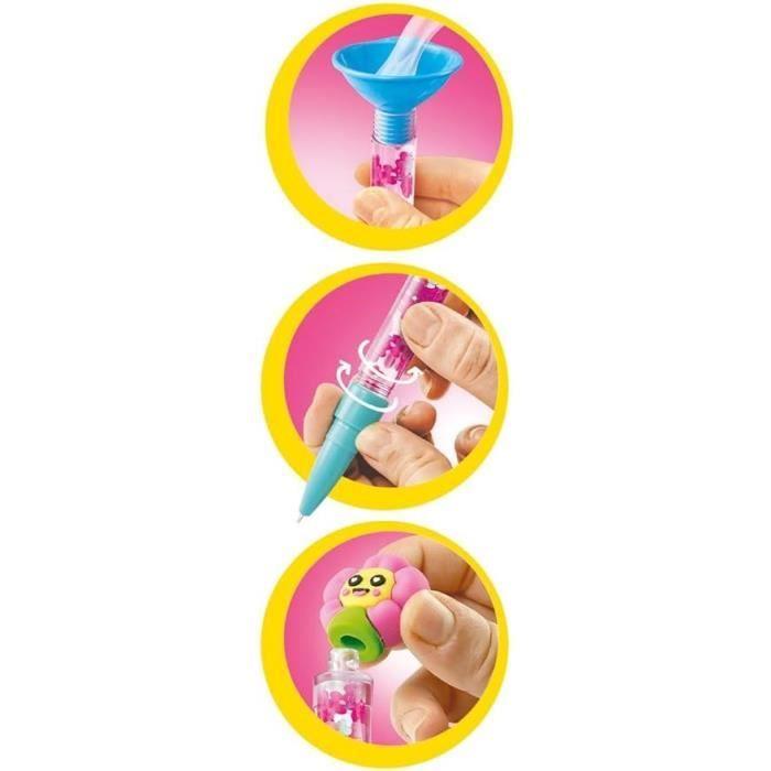 Clementoni - Créer tes stylos - Mini atelier des Stylos - Thème tropical - 3 à créer - Dès 6ans