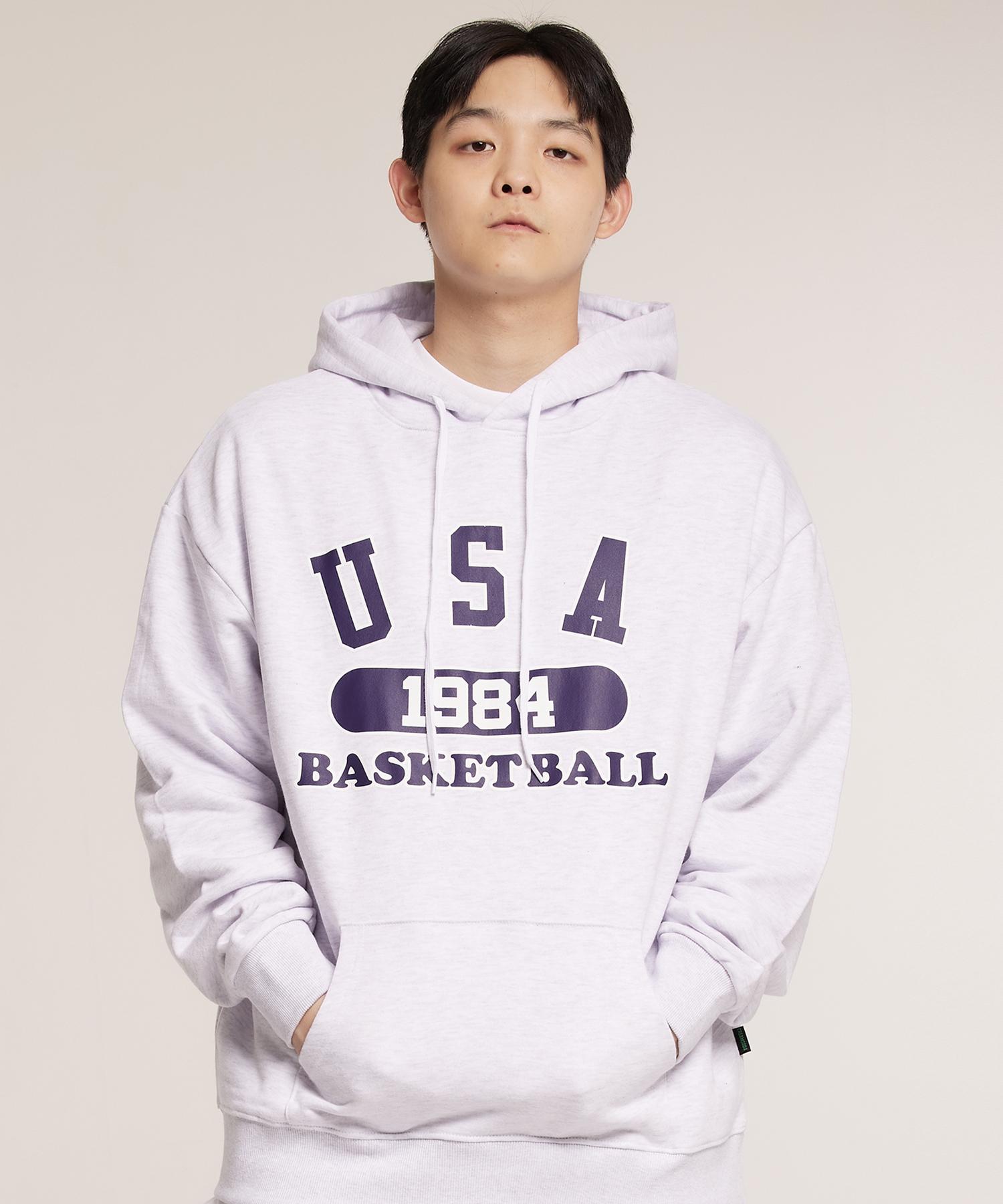 Cream Soda Lab Usa Basketball Hoodie Melange Navy Xl