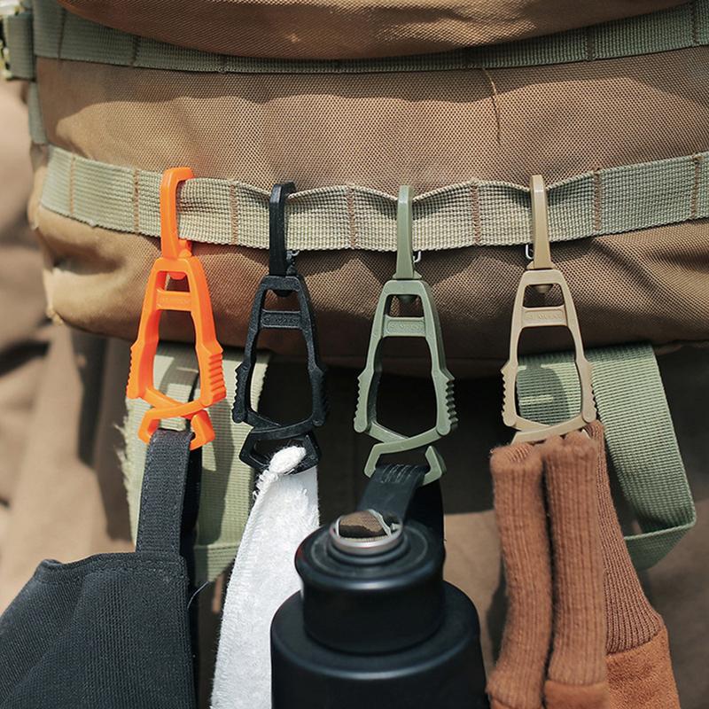 1Pcs Outdoor Glove Clip Hanger Multi-purpose Anti-drop Hook Plastic Clip Holder Protective Work Gloves Safety Clamp Camping Tool