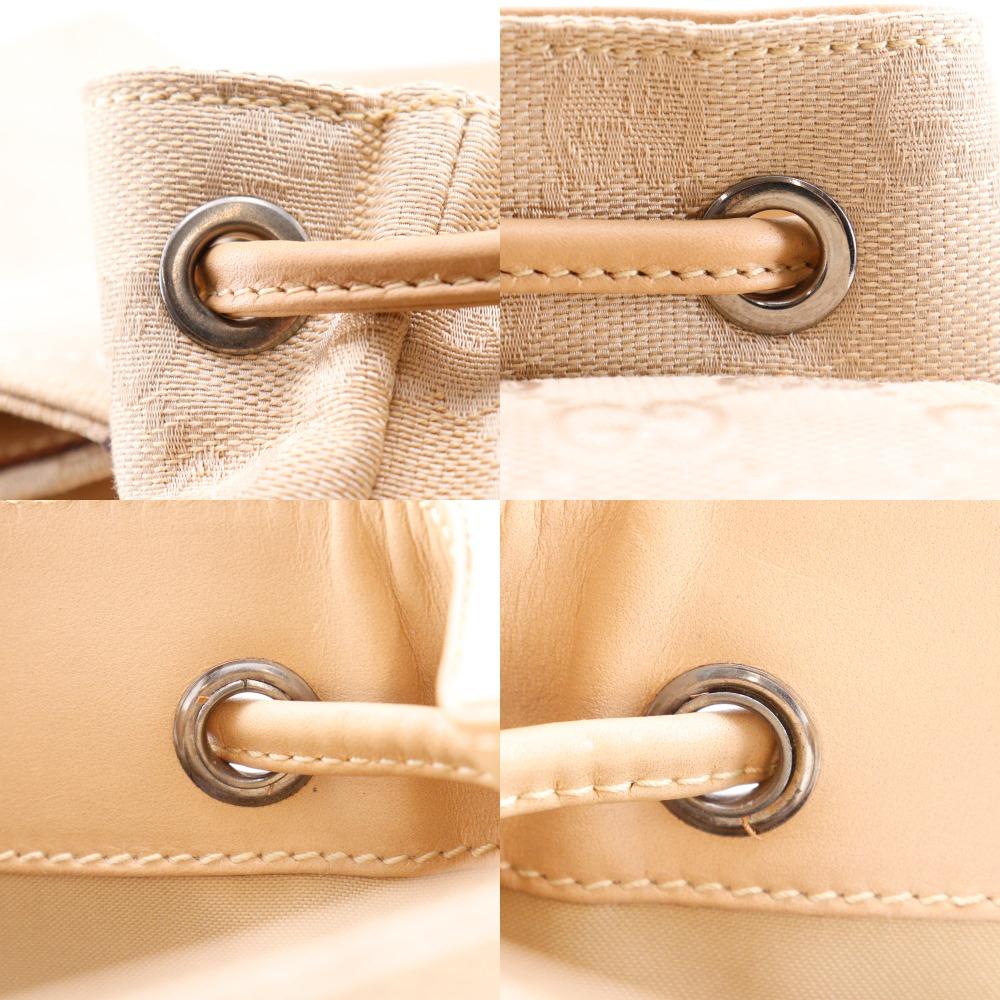 GUCCI Backpack Backpack Daypack 003.0242 beige GG canvas Women Used