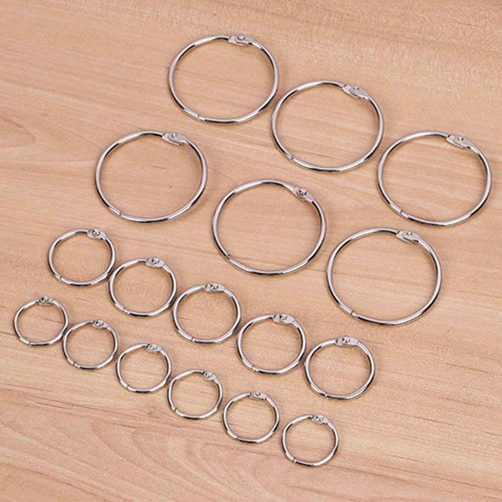 50/100Pcs Sturdy Loose Leaf Ring O Ring Paper Binder Ring Split Rings  Daily Organizing
