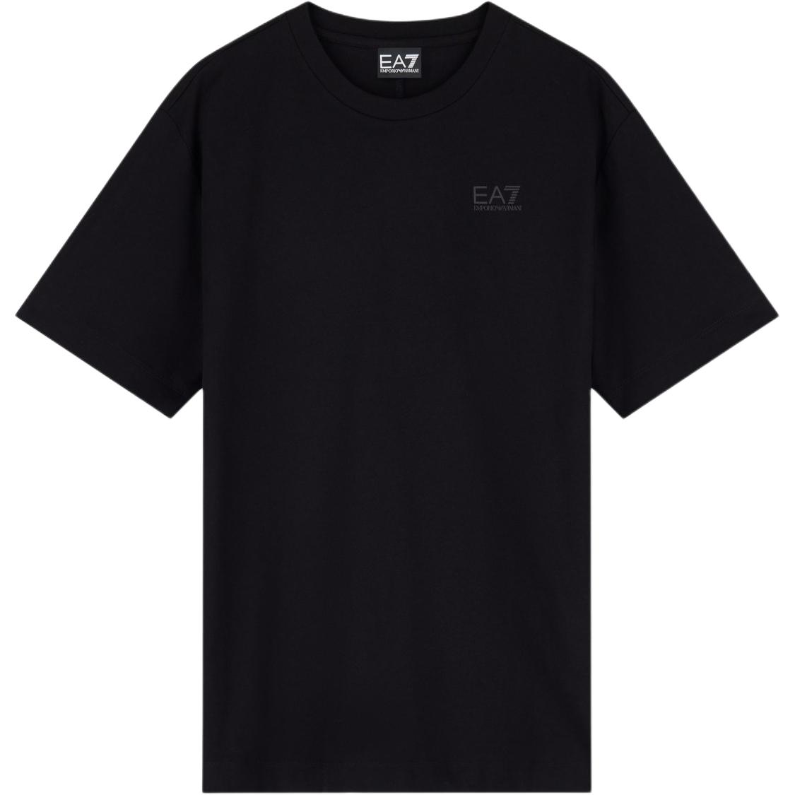 

Emporio Armani EA7 Round Neck Cotton Logo Loose Short Sleeve T-Shirt Women tops 7W000965-AF12503-UC001 S