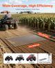 Drag Harrow, 1.8x0.9 M, High-Efficiency Chain Harrow Rake, ATVs UTVs Tractors Attachments, Durable Galvanized Steel Mesh Drag Mat with Towing Chain,