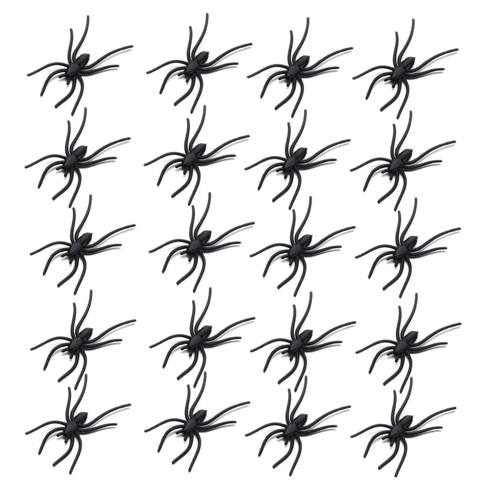 Spider Web Novelty Toy Haunted House Prop Plastic Fake Spider Decorative Spiders Prank Toys