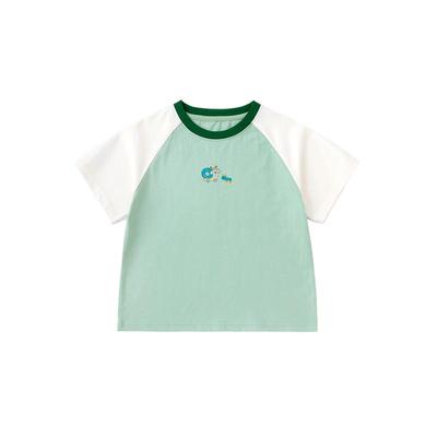 Kids' 7A Antibacterial Cartoon Short Sleeve T-Shirt