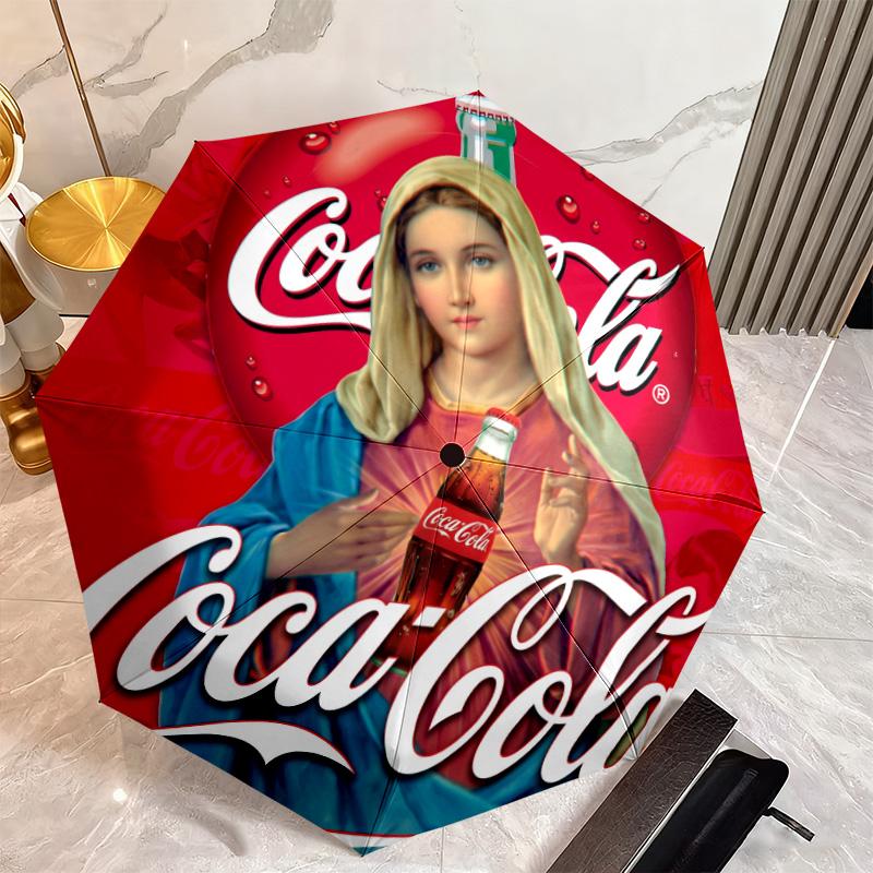 Christmas Gift Halloween Theme Bear Truck Coca Cola umbrella is suitable for all seasons, including home travel and outdoor activities Y24