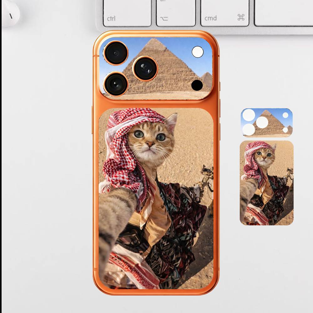 

Humorous Animals Plain Decal Skin for iPhone17 Pro Max Back Film Cover Wrap Anti-scratch Durable Sticker iPhone17pro