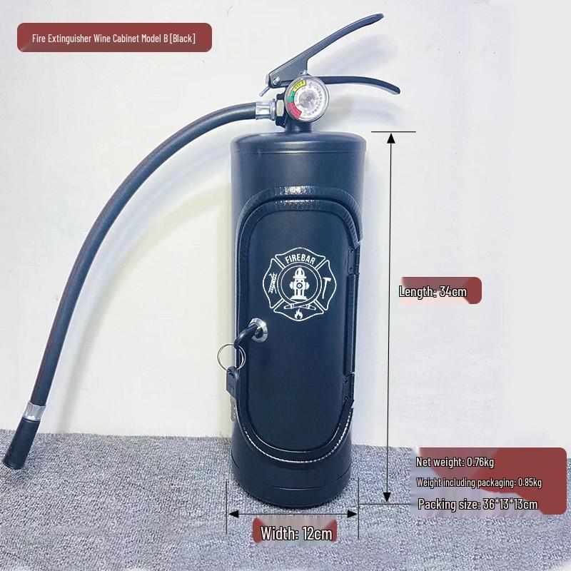 Mini hasicí přístroj Skříňka na víno a nástěnná dekorace