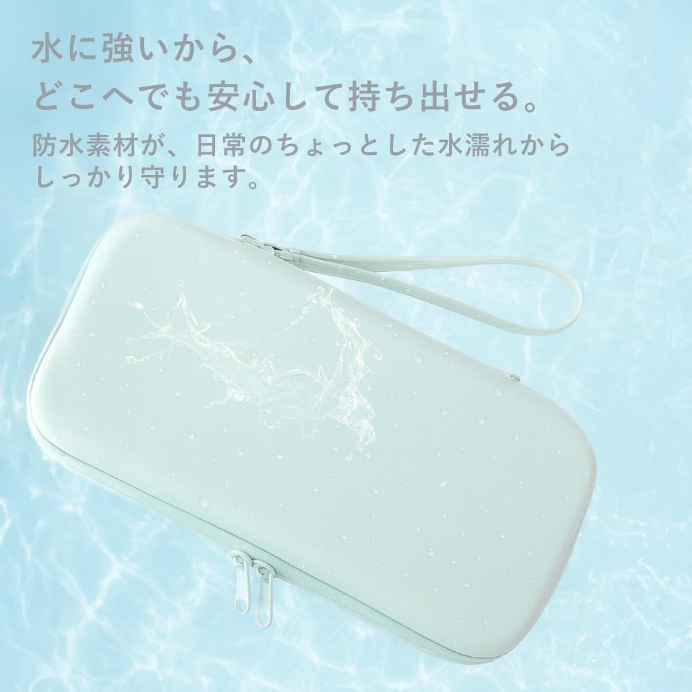 Silmukka Compatible Case for Switch Pastel Cute and Holds 12 Game and Large Double Zipper Pastel Purple 2, Colors, Stylish, Cards, Cables, Earphones,