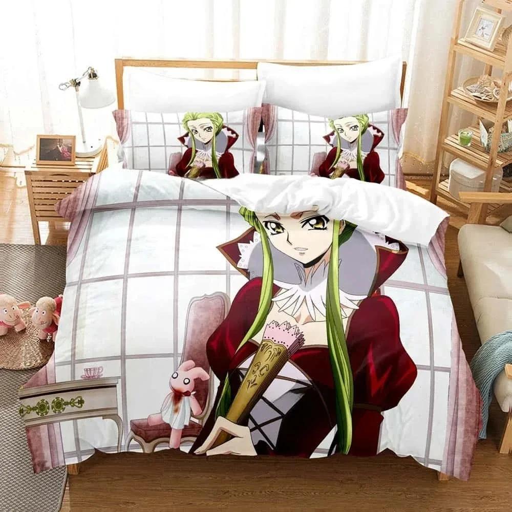 3D Cartoons Code Geass Bedding Set Single Twin Full Queen King Size Bed Set Adult Kid Bedroom Duvet cover Sets For Home Textiles