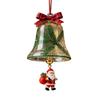Christmas Bell Ornaments Xmas Tree Hanging Jingle Bell with Santa Claus/Elk/Penguin Ornaments for Holiday