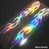 2Pcs Reflective Car Motorcycle Sticker Flames Decal Sticker Decoration Decals Vinyl Waterproof