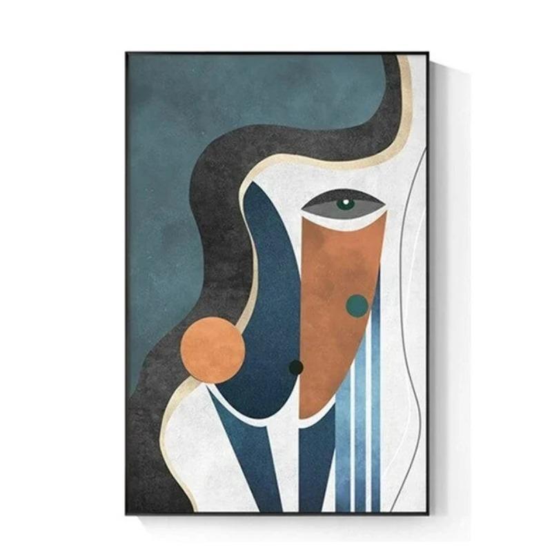 Severský Abstraktní Figura Geometrický Morandi Nástěnné Umění Plátno Obrazy Plakátové Tisky Estetický Moderní Obývací Pokoj Ložnice Domácí Dekorace