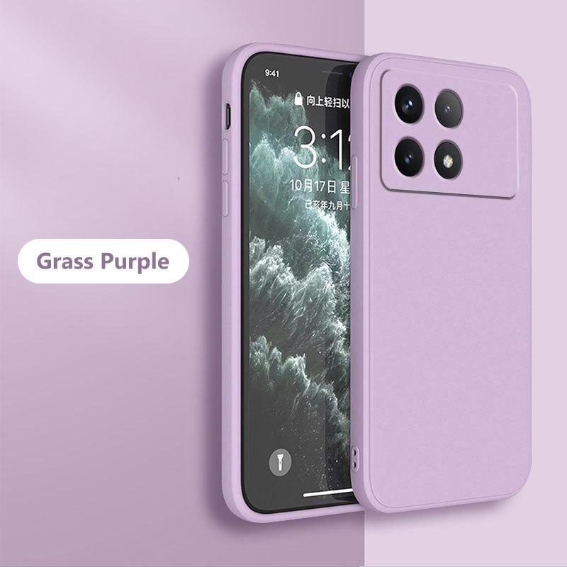 Pentru Poco X6 X 6 Pro Pocox6 Pro Carcasă pătrată din silicon lichid moale pentru Xiaomi Poco X6 X 6 Pro Pocox6 Pro 5G Carcasă de telefon