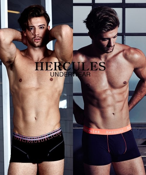 

[Нижнее белье Hercules] Однотонные плавки, набор [Отправка из Кореи] 100% оригинал HA2DR303M+HA2DR305M 95
